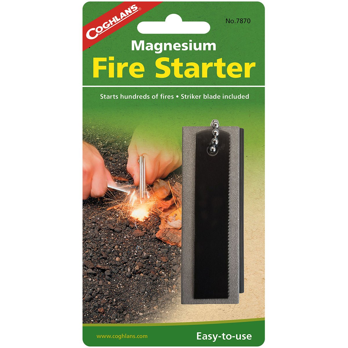 Coghlan's Magnesium Fire Starter, Emergency Survival Camp Strike Flint Camping - Forza Sports