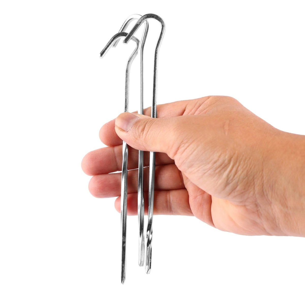 Coghlan's 7" Skewer Pegs (6 Pack), 3.5 oz Weight, Steel Camping Tent Stakes - Forza Sports