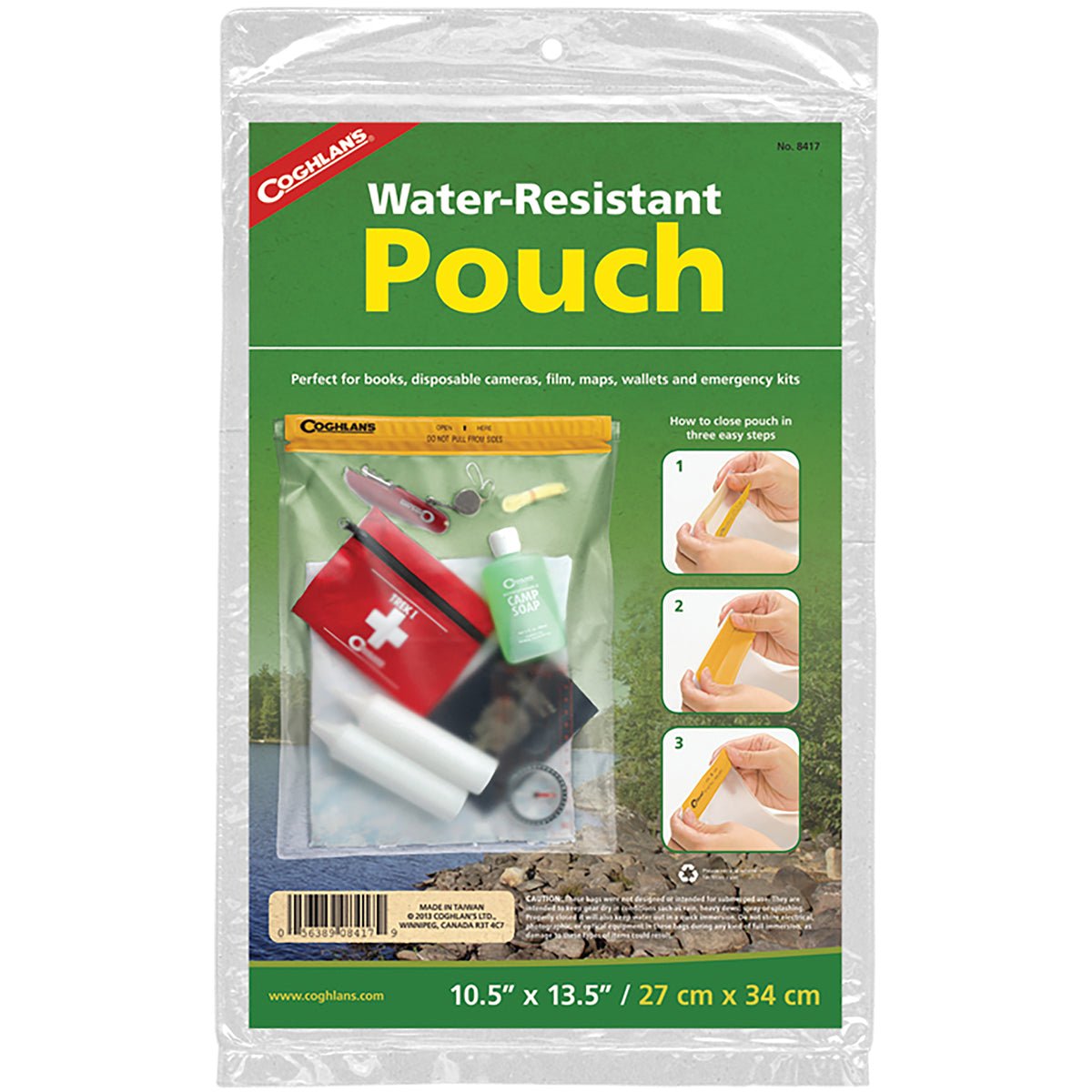 Coghlan's Water Resistant Pouch, Store Matches, Passports, Supplies, & First Aid - Forza Sports