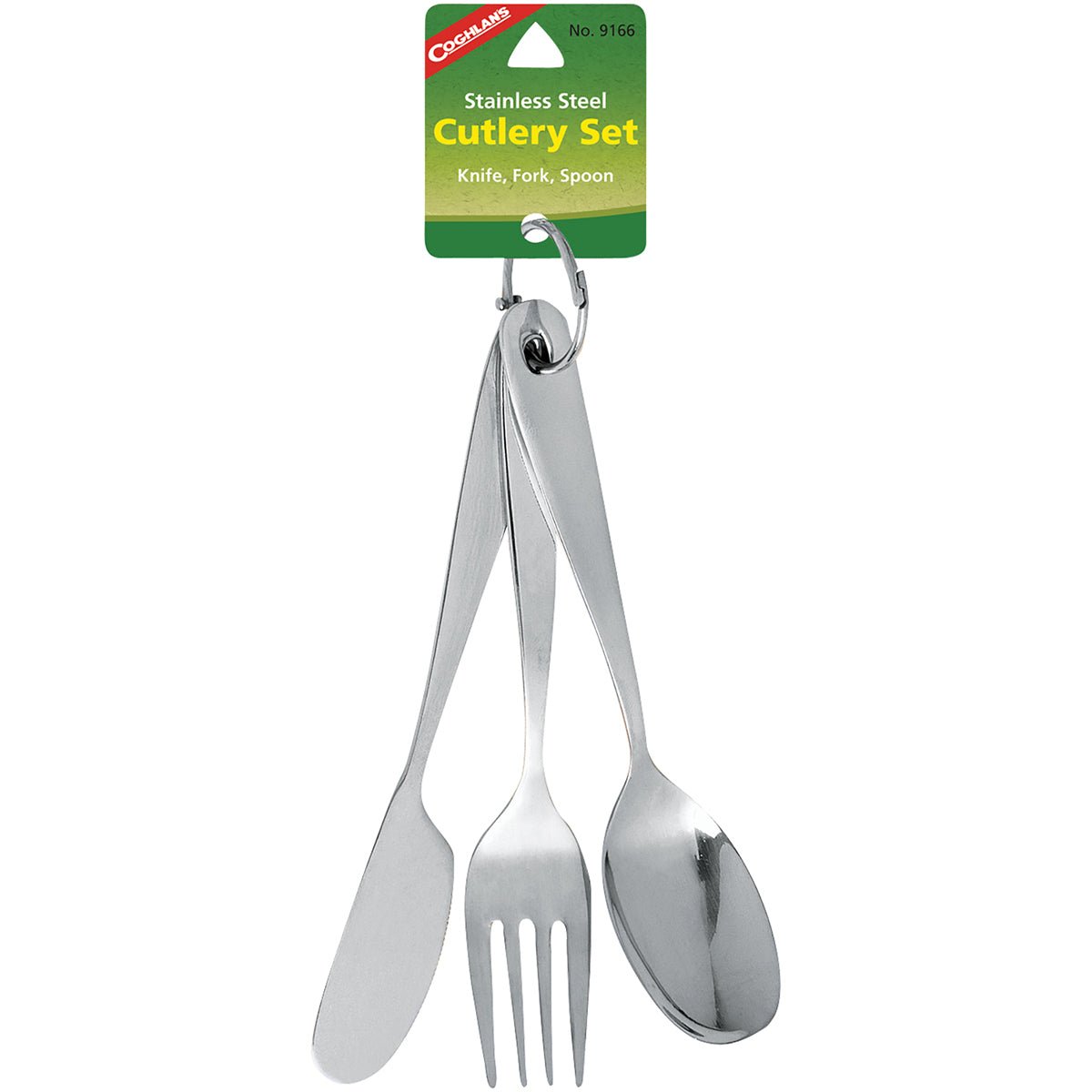 Coghlan's Stainless Steel Cutlery Set (Knife, Fork, Spoon) Camping Survival Tool - Forza Sports