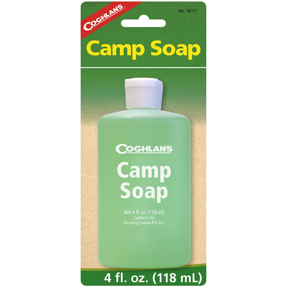 Coghlan's Camp Soap, 4 fluid ounces, Squeezable Bottle, Clean Dishes or Gear - Forza Sports