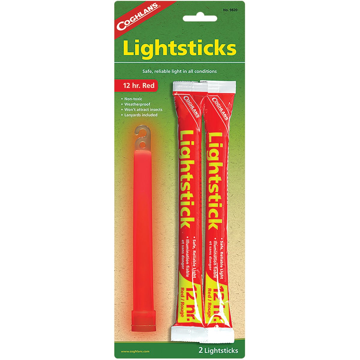 Coghlan's Snaplight Lightsticks 12 hours (2 Pack) Weatherproof Safety Light Tool - Forza Sports