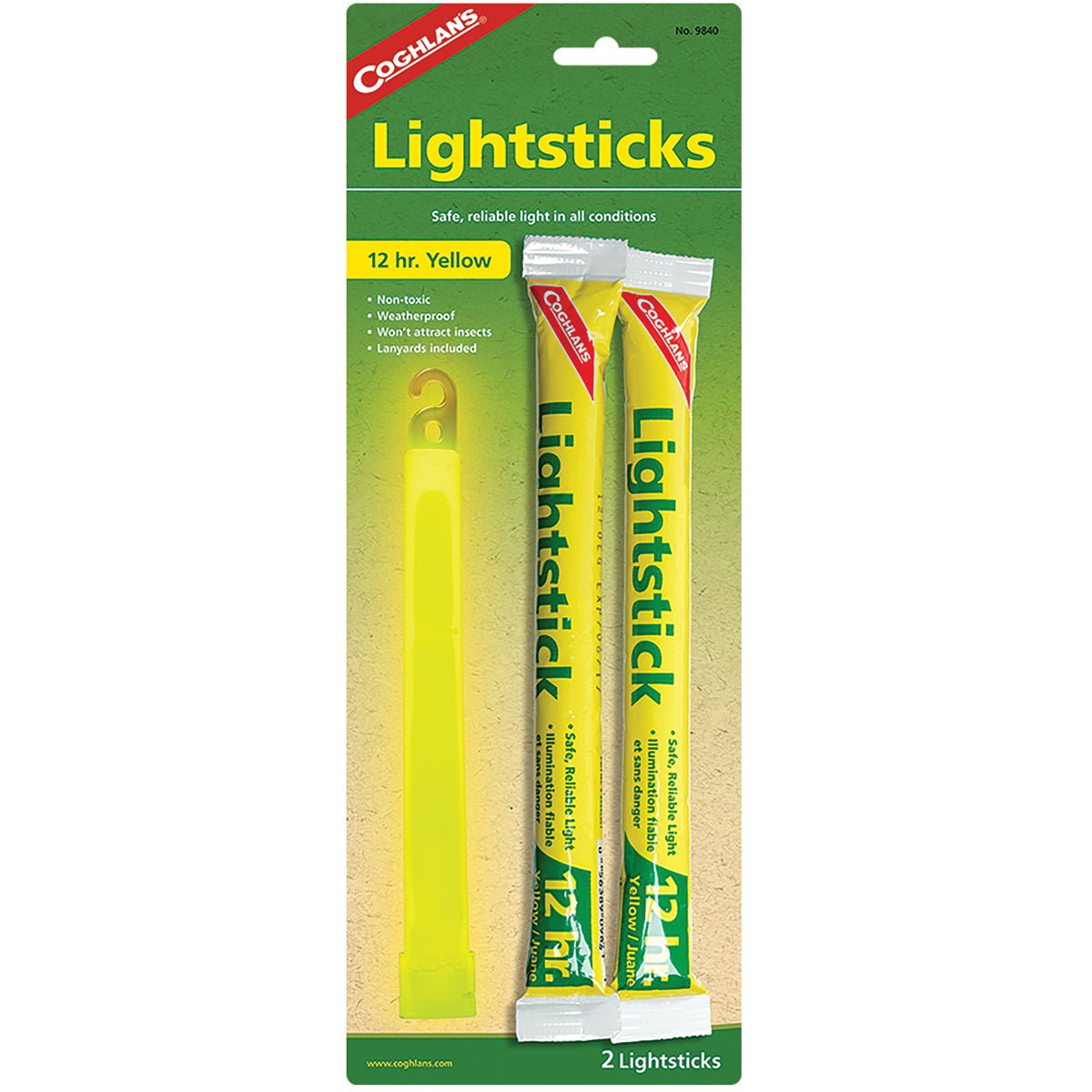 Coghlan's Snaplight Lightsticks 12 hours (2 Pack) Weatherproof Safety Light Tool - Forza Sports