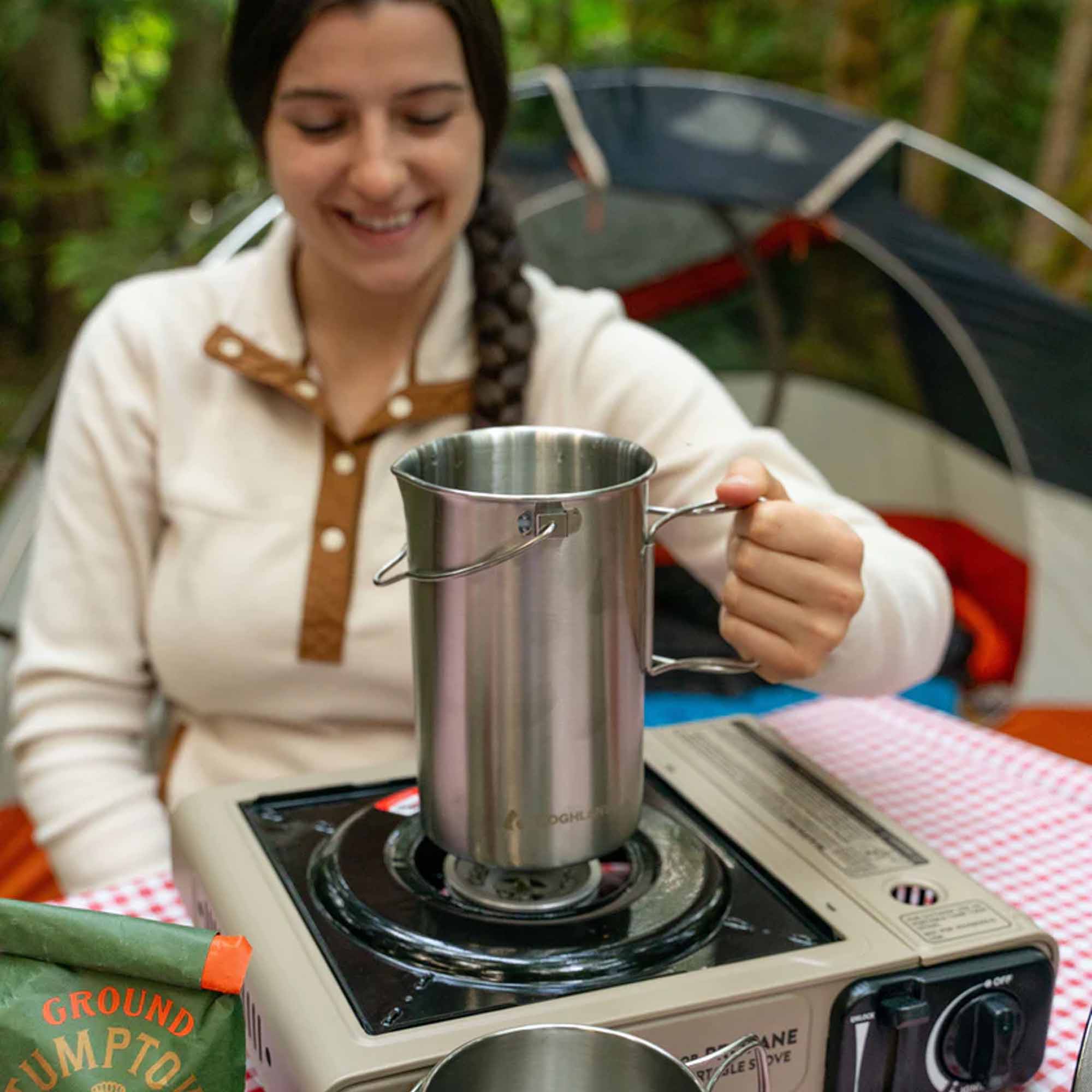 Coghlan's French Press, 32 oz., Stainless Steel - Forza Sports