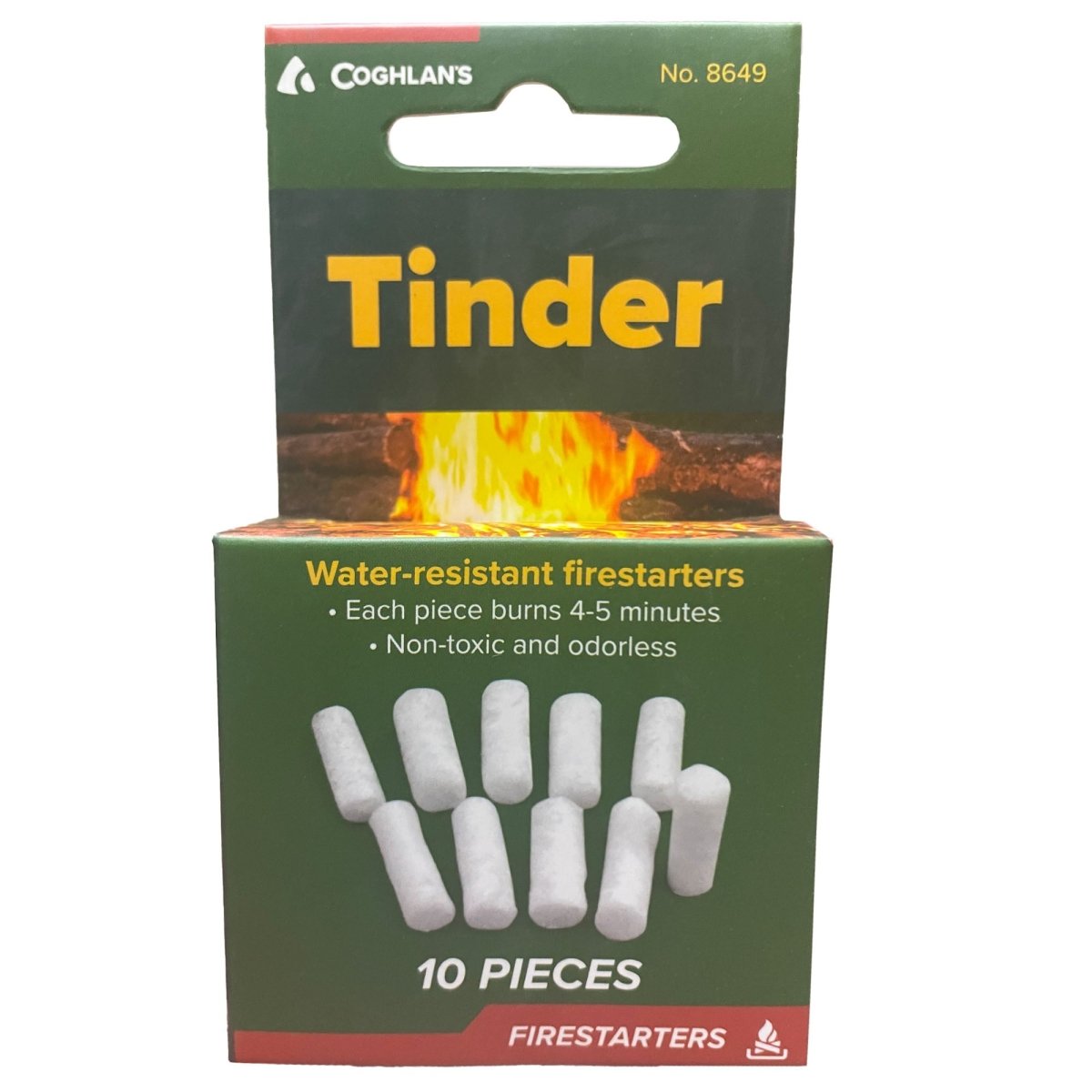 Coghlan's Tinder (10 Pack), Survival Waterproof Camping Emergency Fire Starter - Forza Sports
