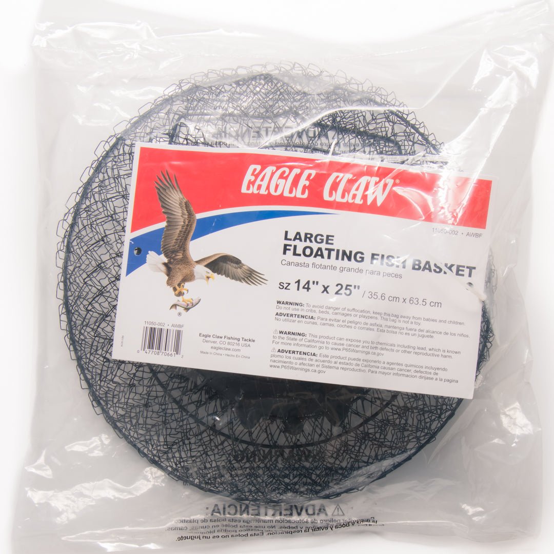Eagle Claw Floating Basket, Large, 14" x 25" - Forza Sports