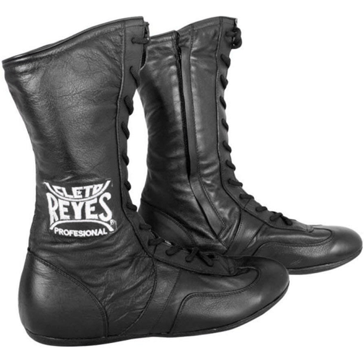Cleto Reyes Leather Lace Up High Top Boxing Shoes - Size: 12 - Black Cleto Reyes