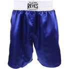 Cleto Reyes Satin Classic Boxing Trunks - Small (32") - Blue/White Cleto Reyes