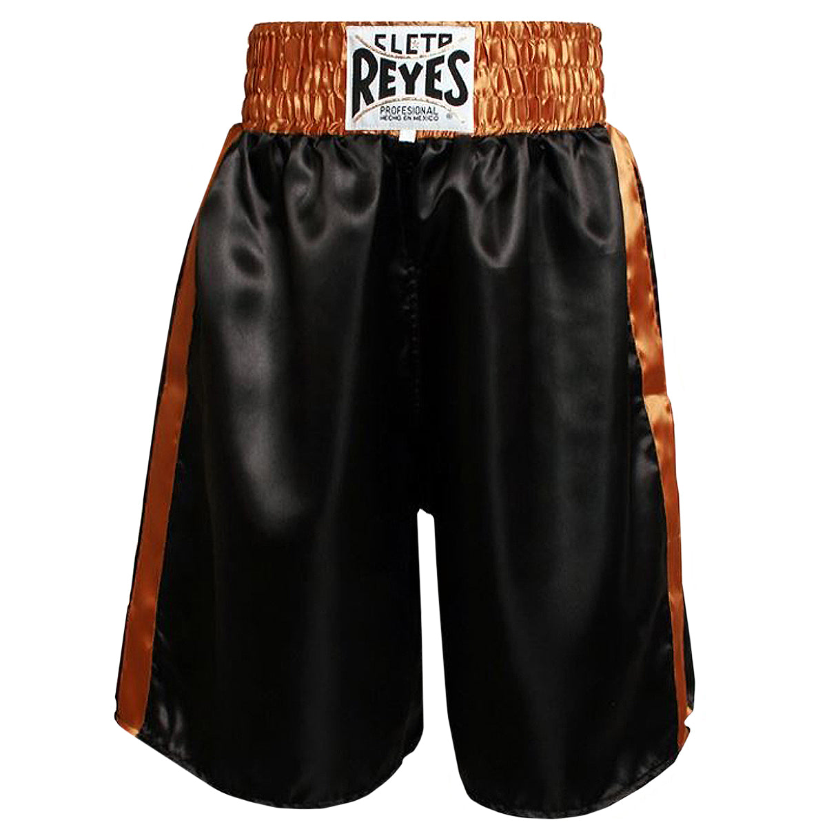 Cleto Reyes Satin Classic Boxing Trunks - Black/Gold Cleto Reyes