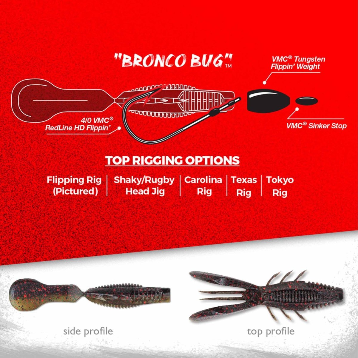 Rapala CrushCity Bronco Bug 4" Fishing Soft Bait - Forza Sports