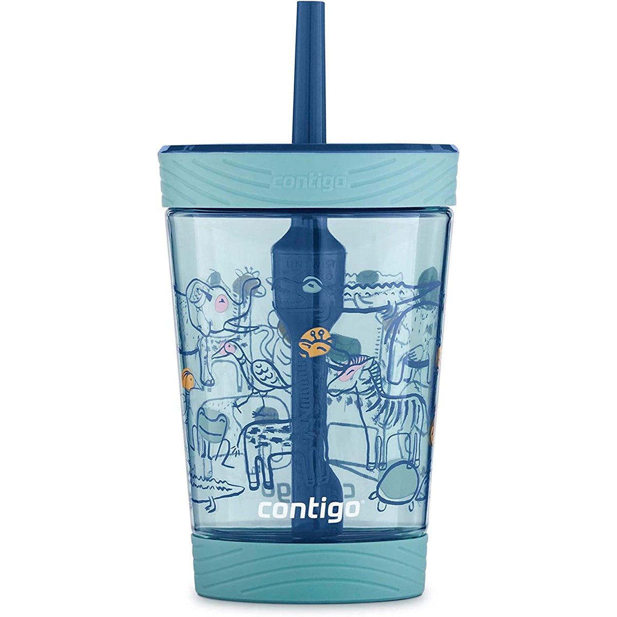 Contigo 14 oz. Kid's Spill - Proof Tritan Plastic Tumbler with Straw - Forza Sports
