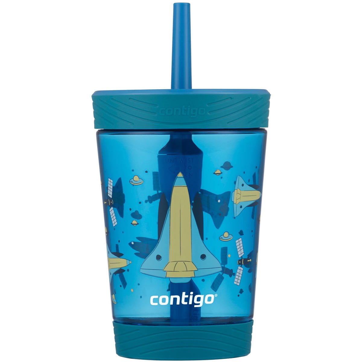 Contigo 14 oz. Kid's Spill - Proof Tritan Plastic Tumbler with Straw - Forza Sports