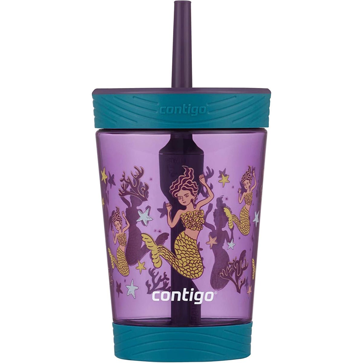 Contigo 14 oz. Kid's Spill - Proof Tritan Plastic Tumbler with Straw - Forza Sports