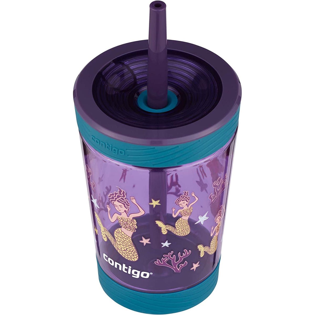 Contigo 14 oz. Kid's Spill - Proof Tritan Plastic Tumbler with Straw - Forza Sports