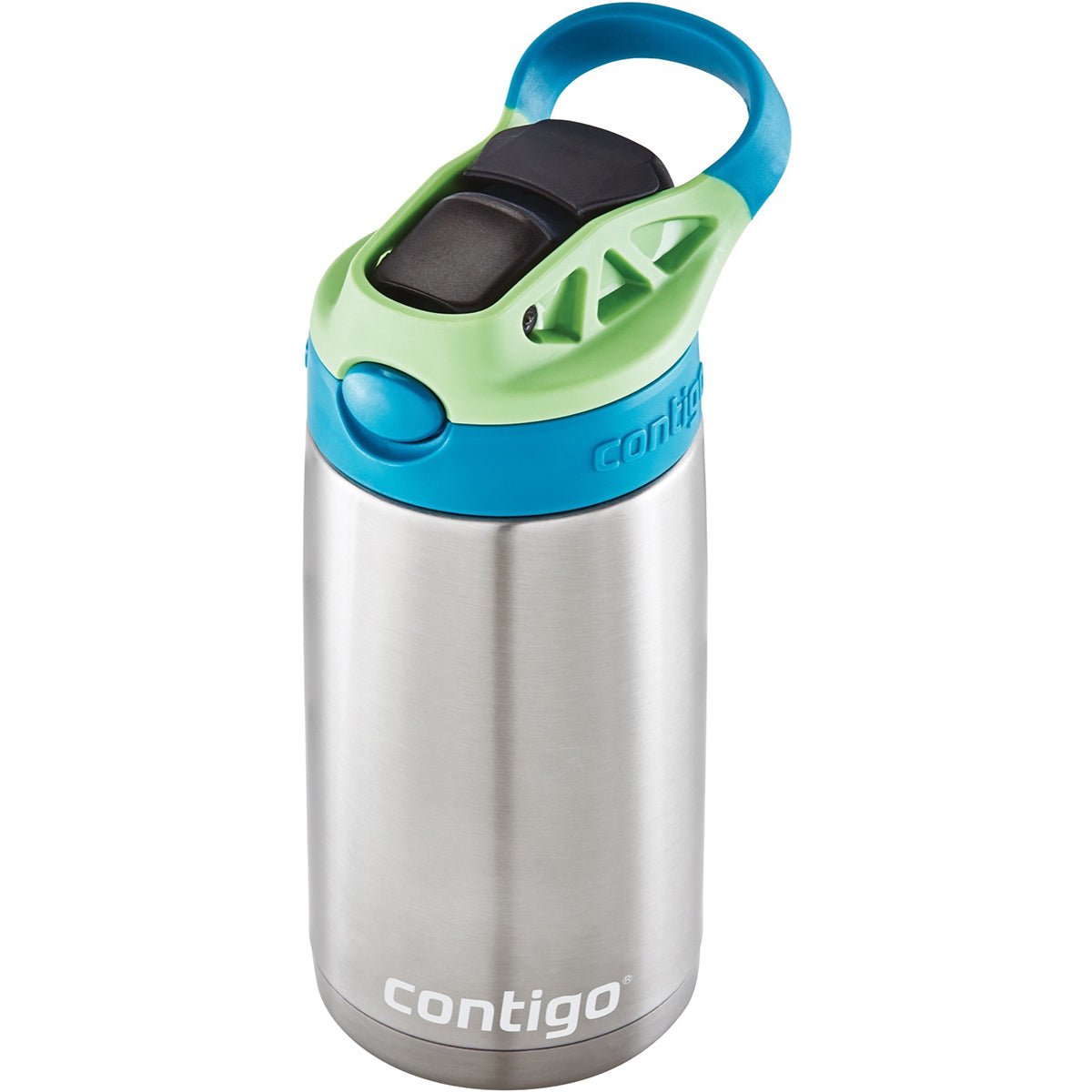 Contigo Kid's 13 oz. Insulated Stainless Steel AutoSpout Straw Water Bottle - Forza Sports