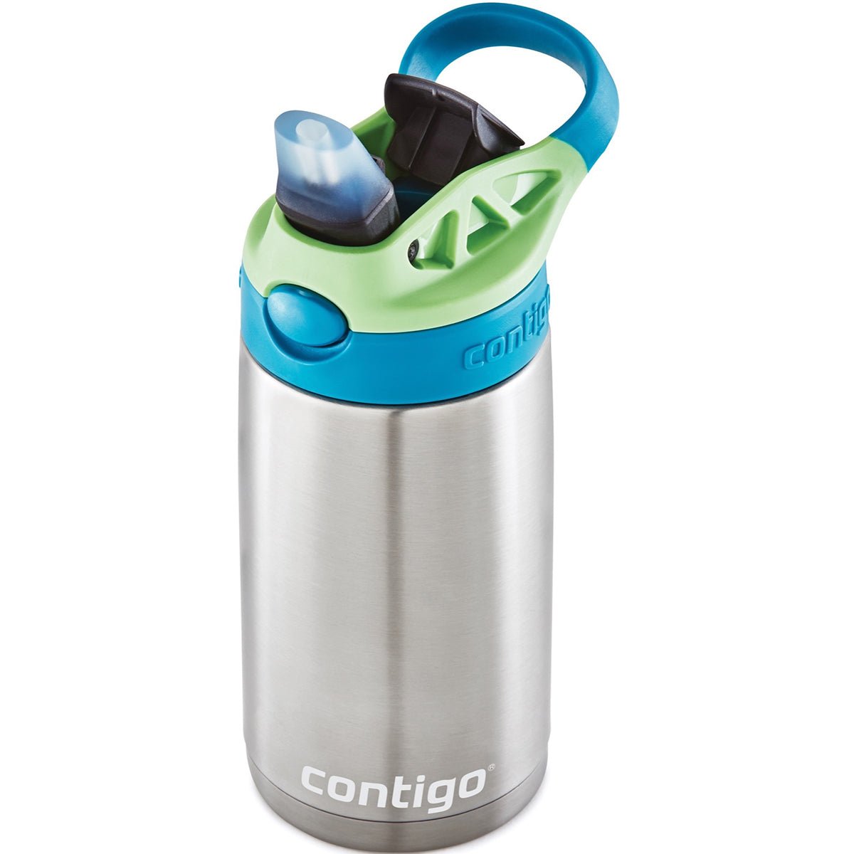 Contigo Kid's 13 oz. Insulated Stainless Steel AutoSpout Straw Water Bottle - Forza Sports
