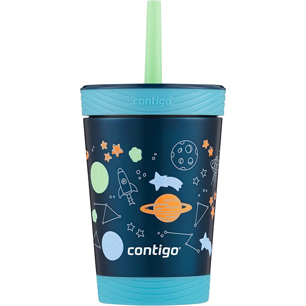 Contigo 12 oz. Kid's Spill - Proof Insulated Stainless Steel Tumbler with Straw - Forza Sports