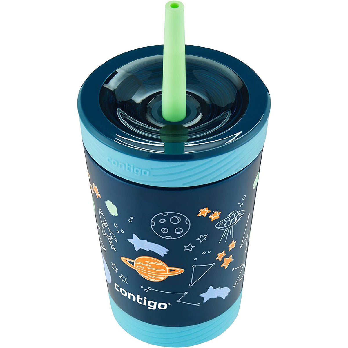 Contigo 12 oz. Kid's Spill - Proof Insulated Stainless Steel Tumbler with Straw - Forza Sports