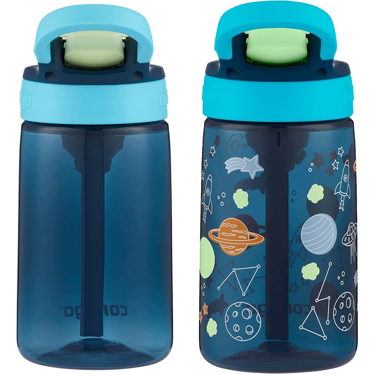 Contigo Kid's 14 oz. AutoSpout Straw Water Bottle with Easy - Clean Lid 2 - Pack - Forza Sports