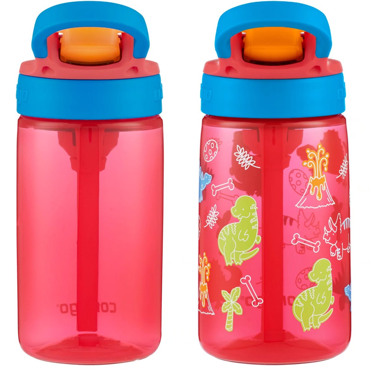 Contigo Kid's 14 oz. Plastic Water Bottle with Redesigned Autospout Straw 2 - Pack - Forza Sports