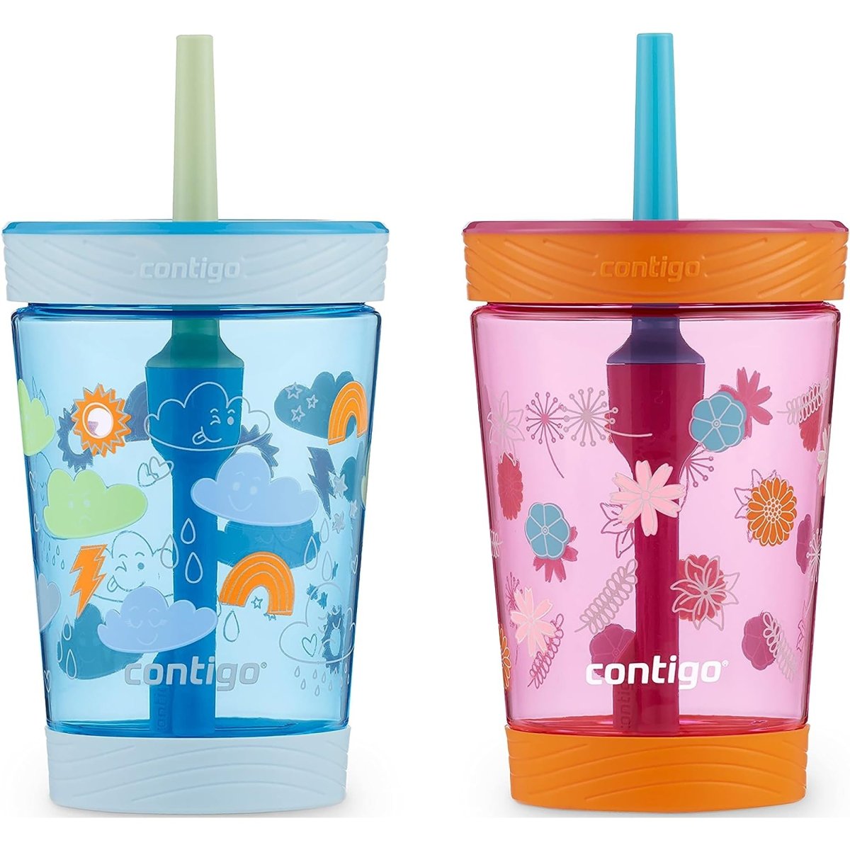 Contigo Kid's 14 oz. Spill - Proof Tumbler with Straw 2 - Pack - Forza Sports