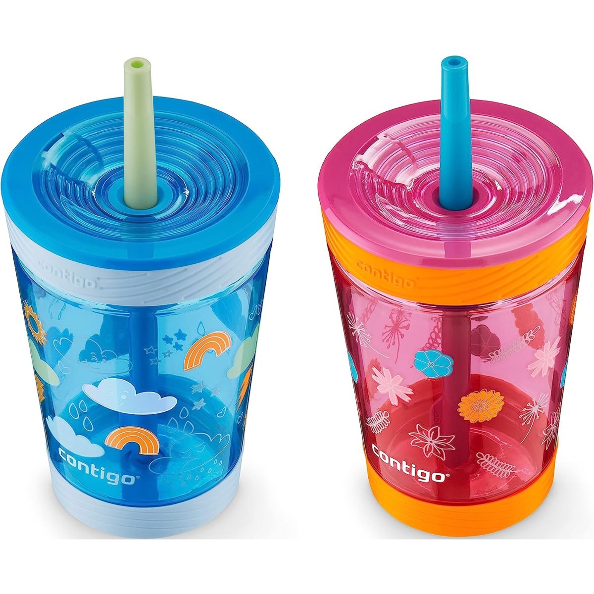 Contigo Kid's 14 oz. Spill - Proof Tumbler with Straw 2 - Pack - Forza Sports