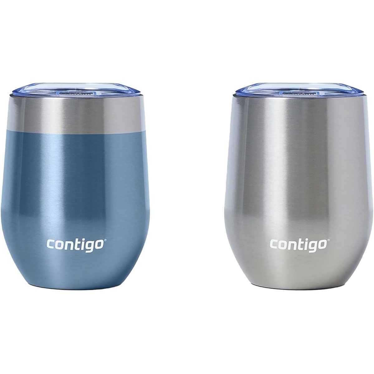 Contigo 12 oz. River North Wine Tumbler 2 - Pack - Dark Ice/Stainless Steel - Forza Sports