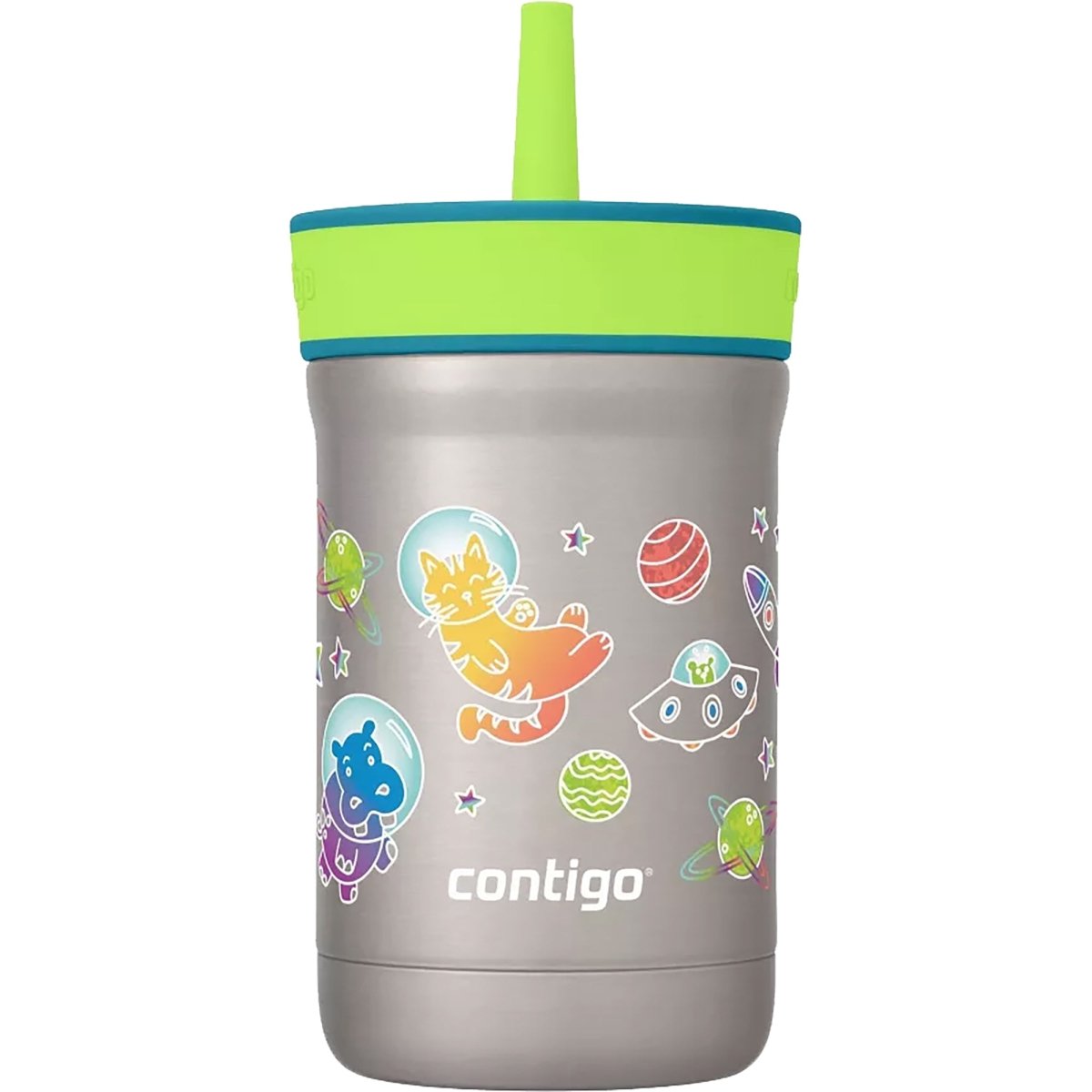 Contigo Kid's 12 oz. Leighton Spill - Proof Stainless Steel Tumbler with Straw - Forza Sports