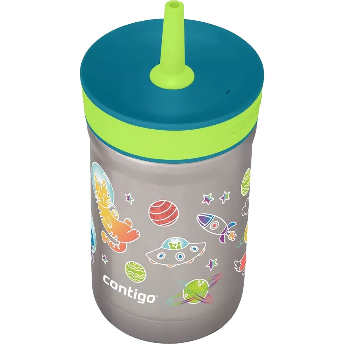Contigo Kid's 12 oz. Leighton Spill - Proof Stainless Steel Tumbler with Straw - Forza Sports