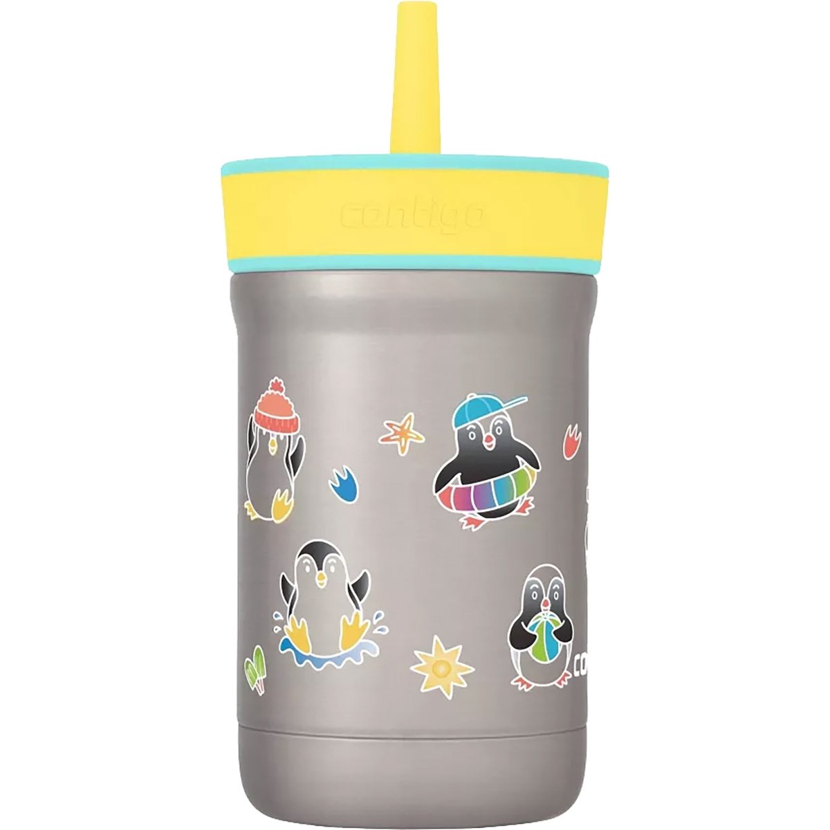 Contigo Kid's 12 oz. Leighton Spill - Proof Stainless Steel Tumbler with Straw - Forza Sports