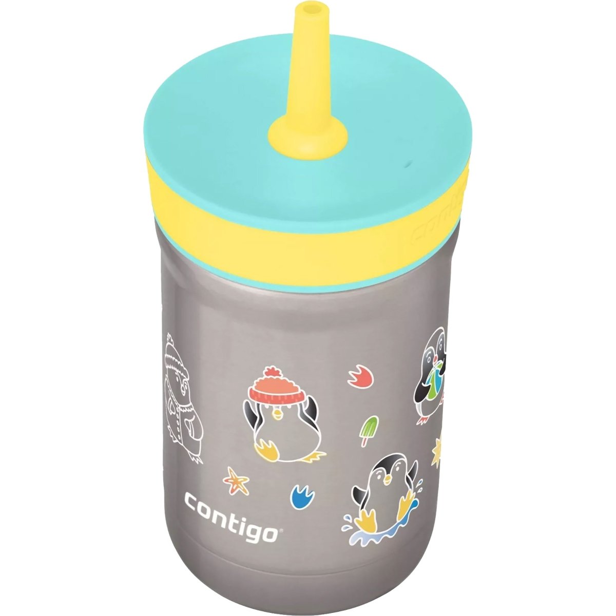 Contigo Kid's 12 oz. Leighton Spill - Proof Stainless Steel Tumbler with Straw - Forza Sports