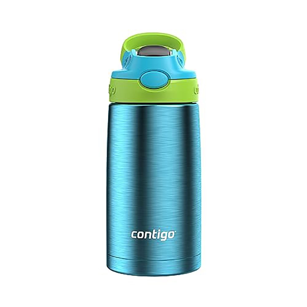 Contigo Kid's 13 oz. Aubrey Stainless Steel Bottle - Blue Raspberry/Cool Lime - Forza Sports