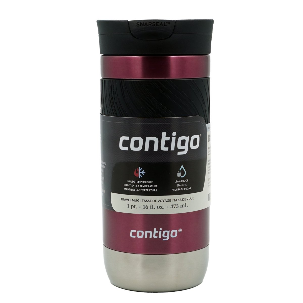 Contigo 16 oz. Byron 2.0 SnapSeal Insulated Stainless Steel Travel Mug - Forza Sports
