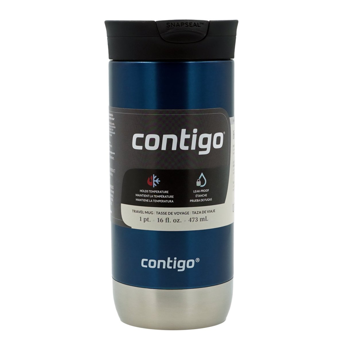 Contigo 16 oz. Huron 2.0 SnapSeal Insulated Stainless Steel Travel Mug - Forza Sports