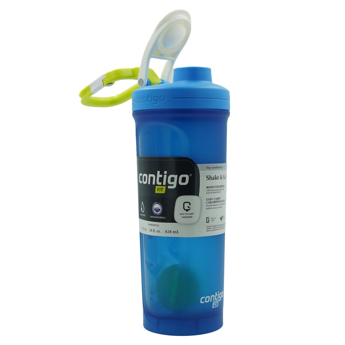 Contigo 28 oz. Fit Shake & Go 2.0 Microban Shaker Mixer Bottle - Forza Sports