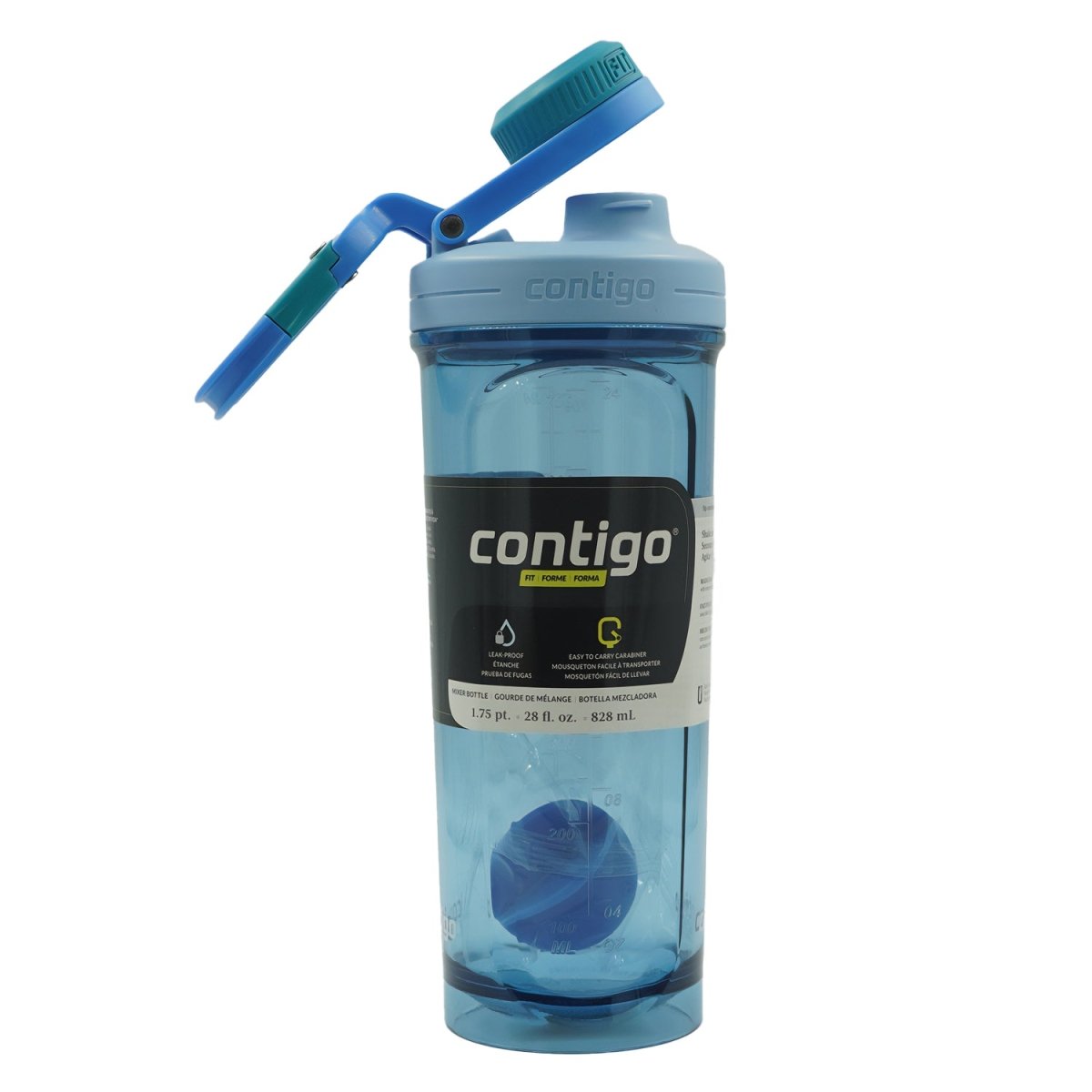 Contigo 28 oz. Fit Shake & Go 2.0 Plastic Shaker Mixer Bottle - Forza Sports