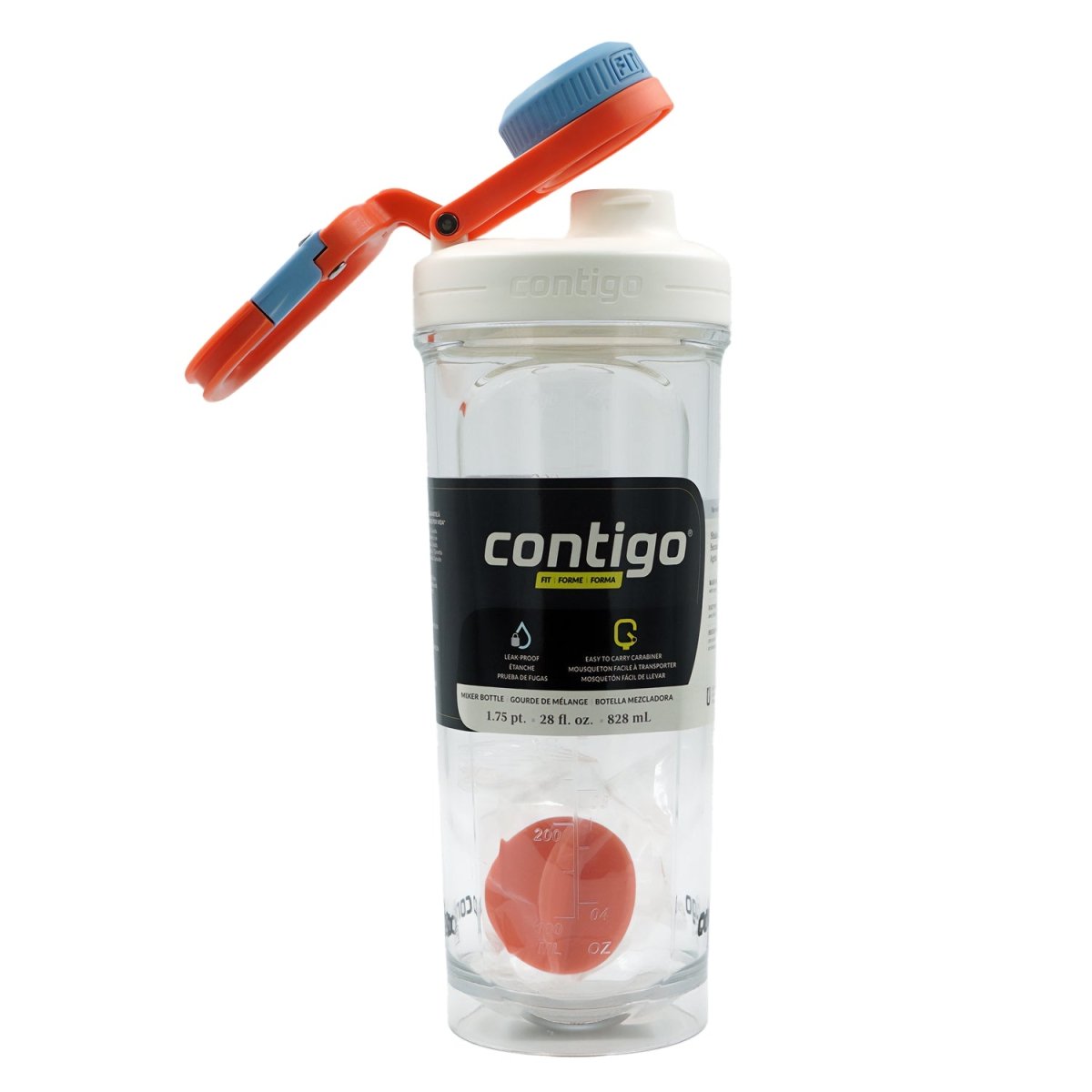 Contigo 28 oz. Fit Shake & Go 2.0 Plastic Shaker Mixer Bottle - Forza Sports