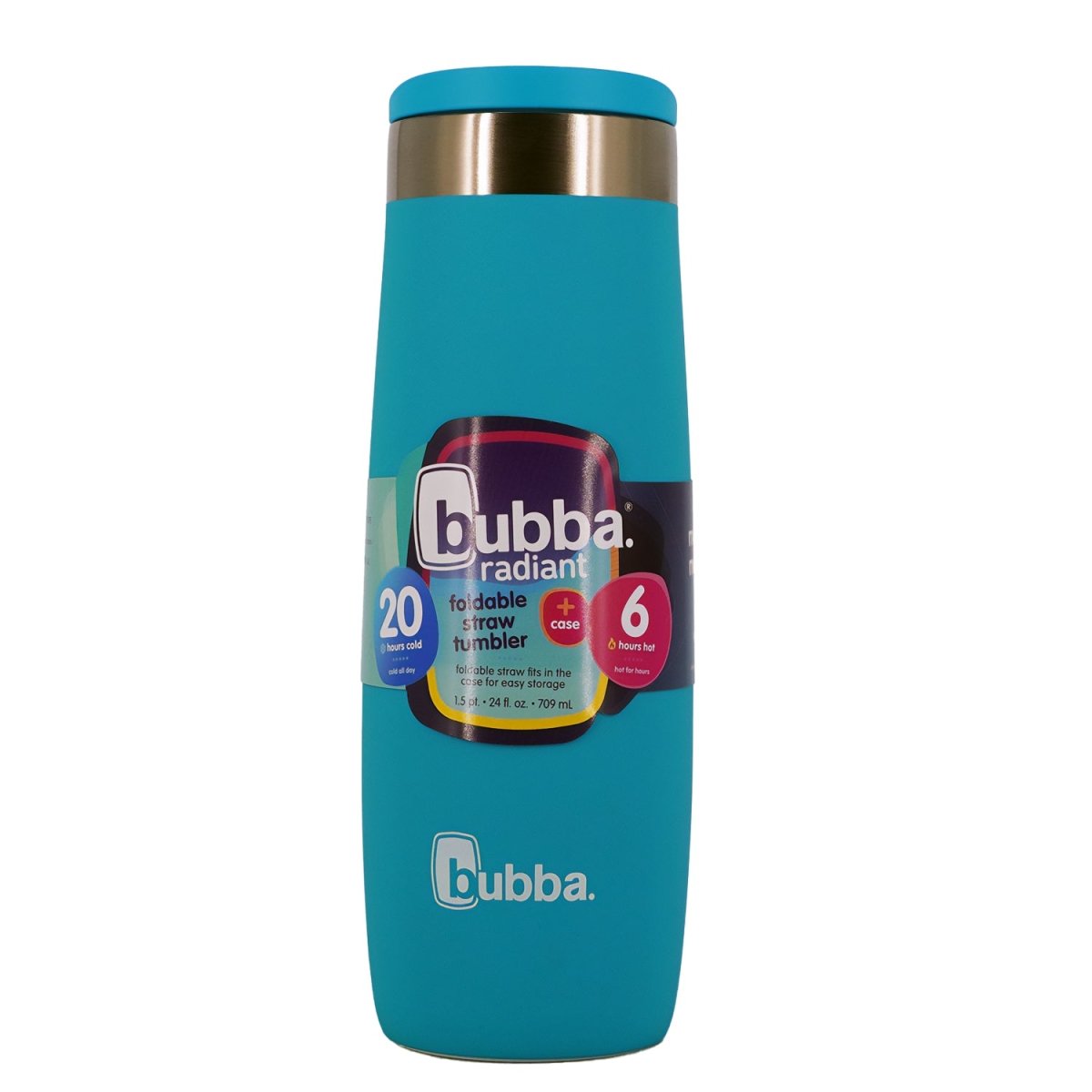Bubba 24 oz. Radiant Vacuum Insulated Stainless Steel Tumbler with Straw Holder - Forza Sports