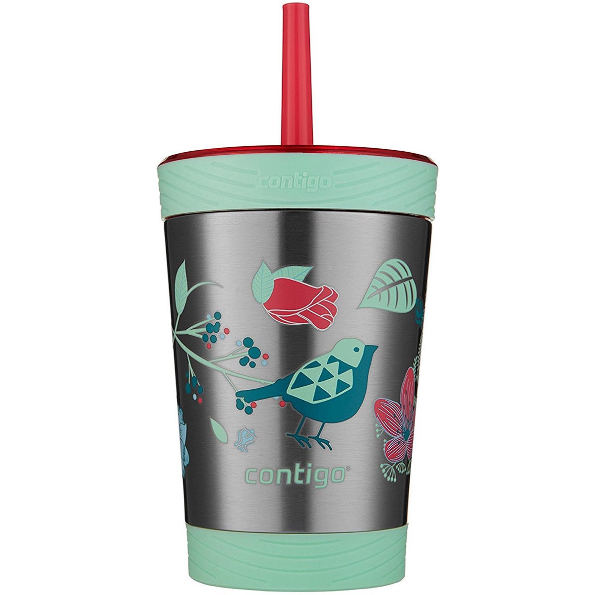 Contigo 12 oz. Kid's Spill - Proof Insulated Stainless Steel Tumbler with Straw - Forza Sports