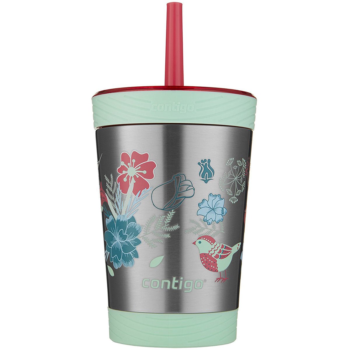 Contigo 12 oz. Kid's Spill - Proof Insulated Stainless Steel Tumbler with Straw - Forza Sports