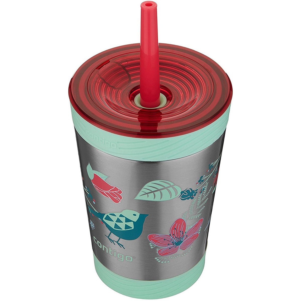 Contigo 12 oz. Kid's Spill - Proof Insulated Stainless Steel Tumbler with Straw - Forza Sports