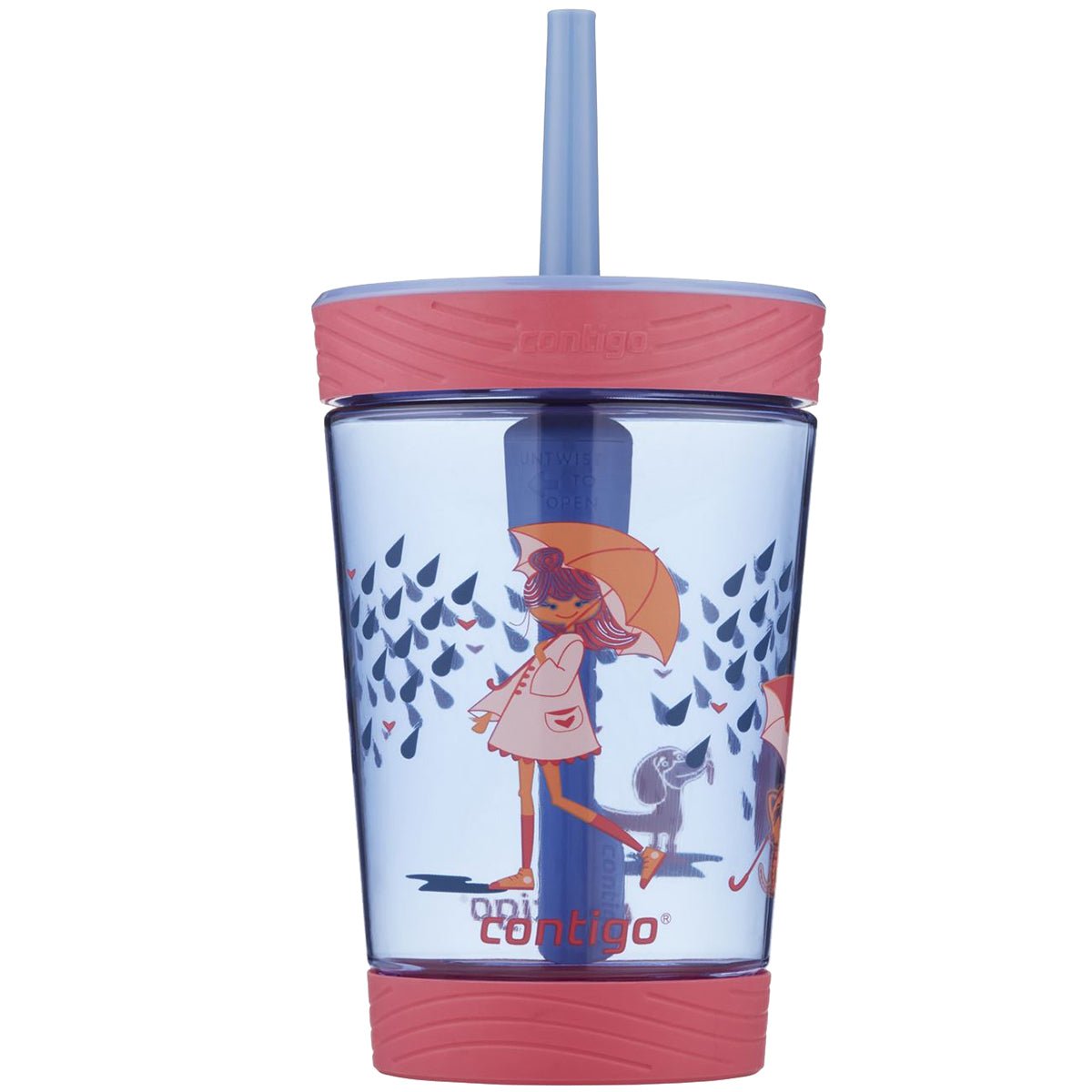 Contigo 14 oz. Kid's Spill - Proof Tritan Plastic Tumbler with Straw - Forza Sports