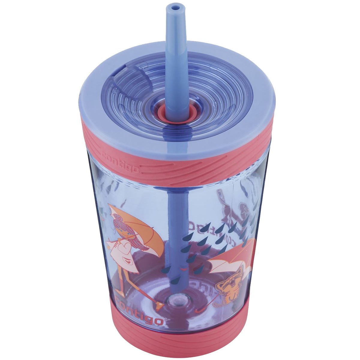 Contigo 14 oz. Kid's Spill - Proof Tritan Plastic Tumbler with Straw - Forza Sports