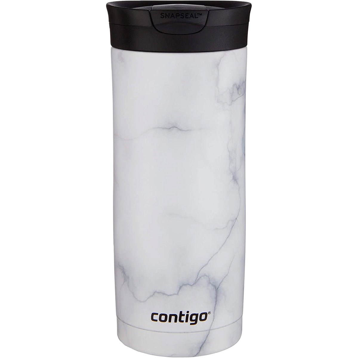 Contigo 16 oz. Couture Huron SnapSeal Stainless Steel Travel Mug - White Marble - Forza Sports