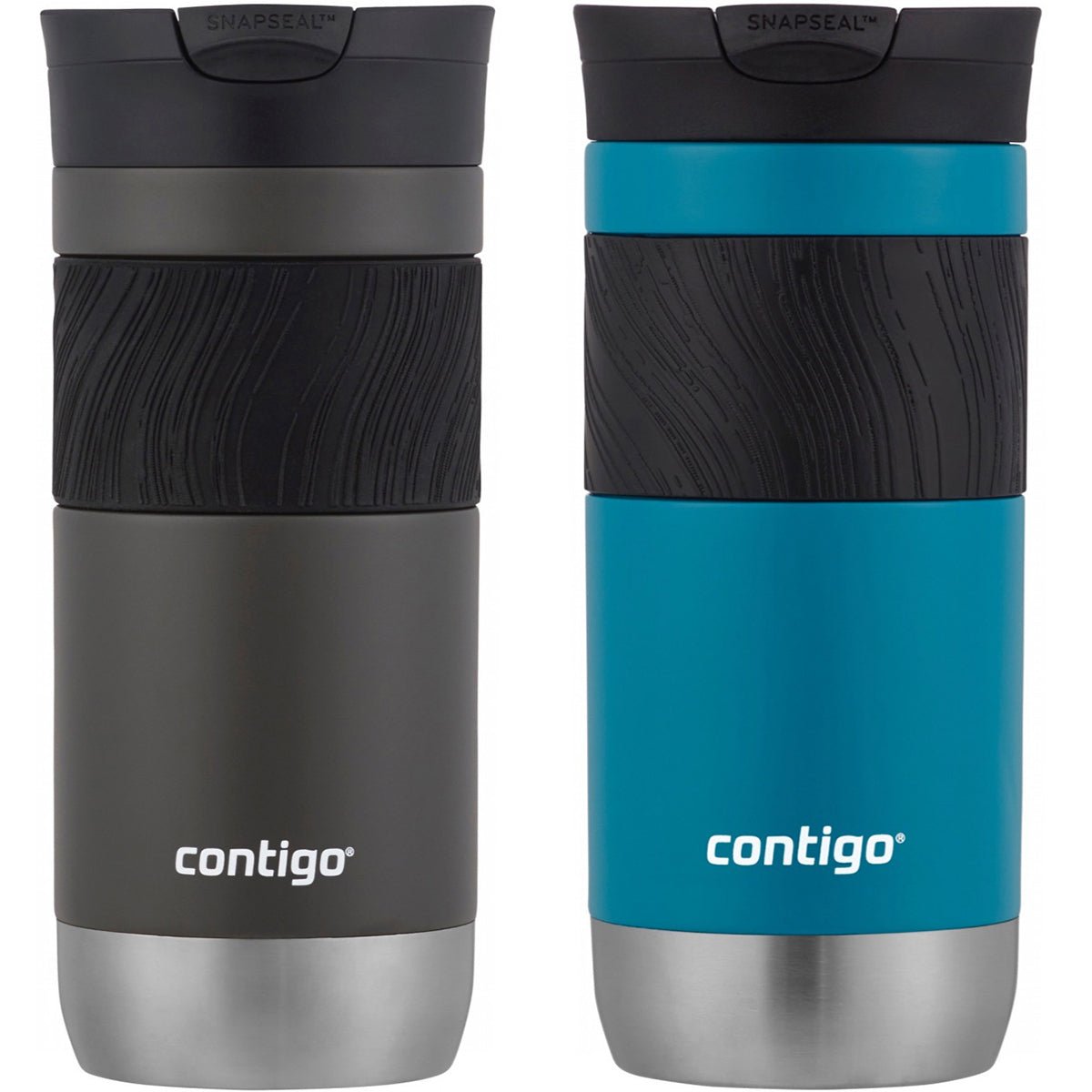 Contigo 16 oz. Byron 2.0 SnapSeal Insulated Stainless Steel Travel Mug 2 - Pack - Forza Sports