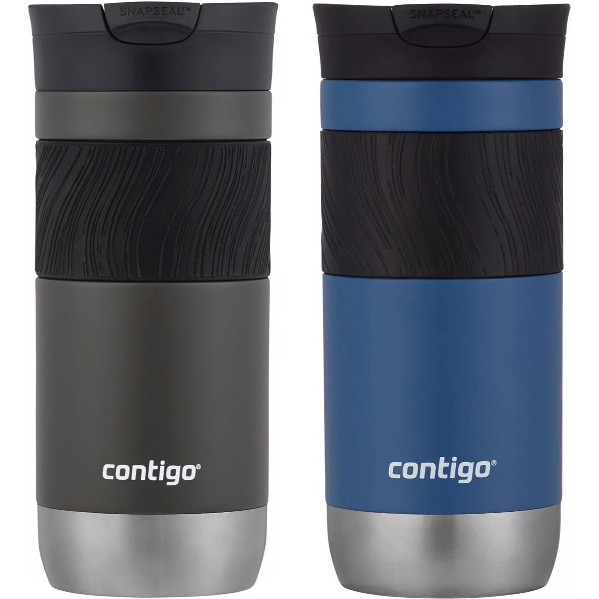 Contigo 16 oz. Byron 2.0 SnapSeal Insulated Stainless Steel Travel Mug 2 - Pack - Forza Sports