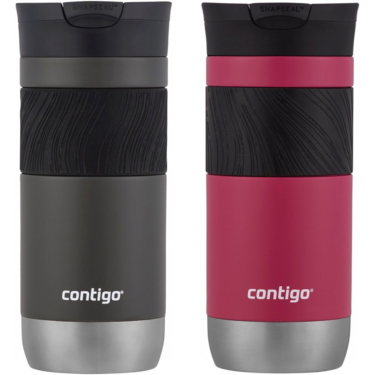 Contigo 16 oz. Byron 2.0 SnapSeal Insulated Stainless Steel Travel Mug 2 - Pack - Forza Sports