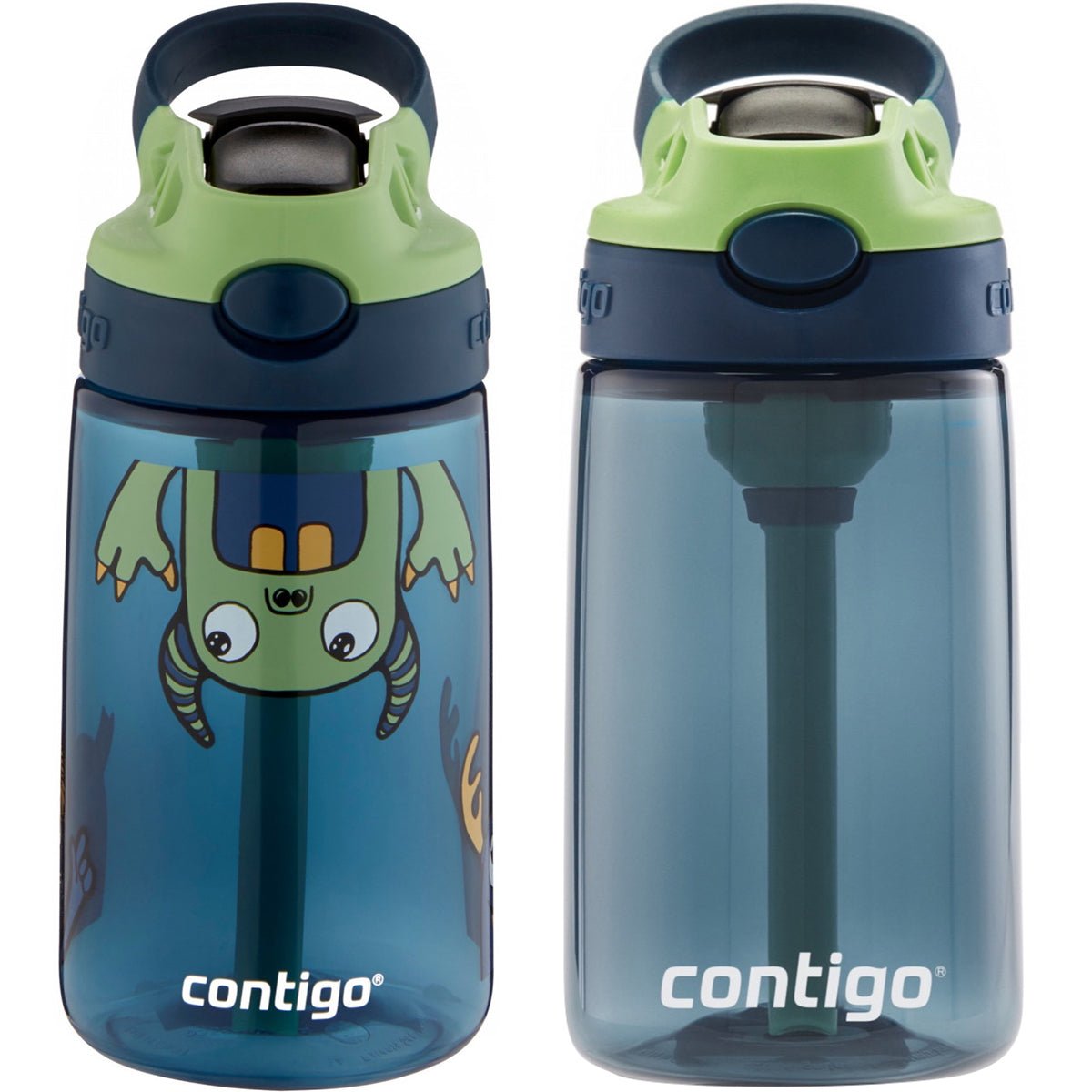 Contigo Kid's 14 oz. AutoSpout Straw Water Bottle with Easy - Clean Lid 2 - Pack - Forza Sports