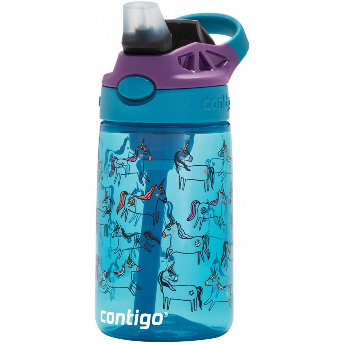 Contigo Kid's 14 oz. AutoSpout Straw Water Bottle with Easy - Clean Lid - Forza Sports