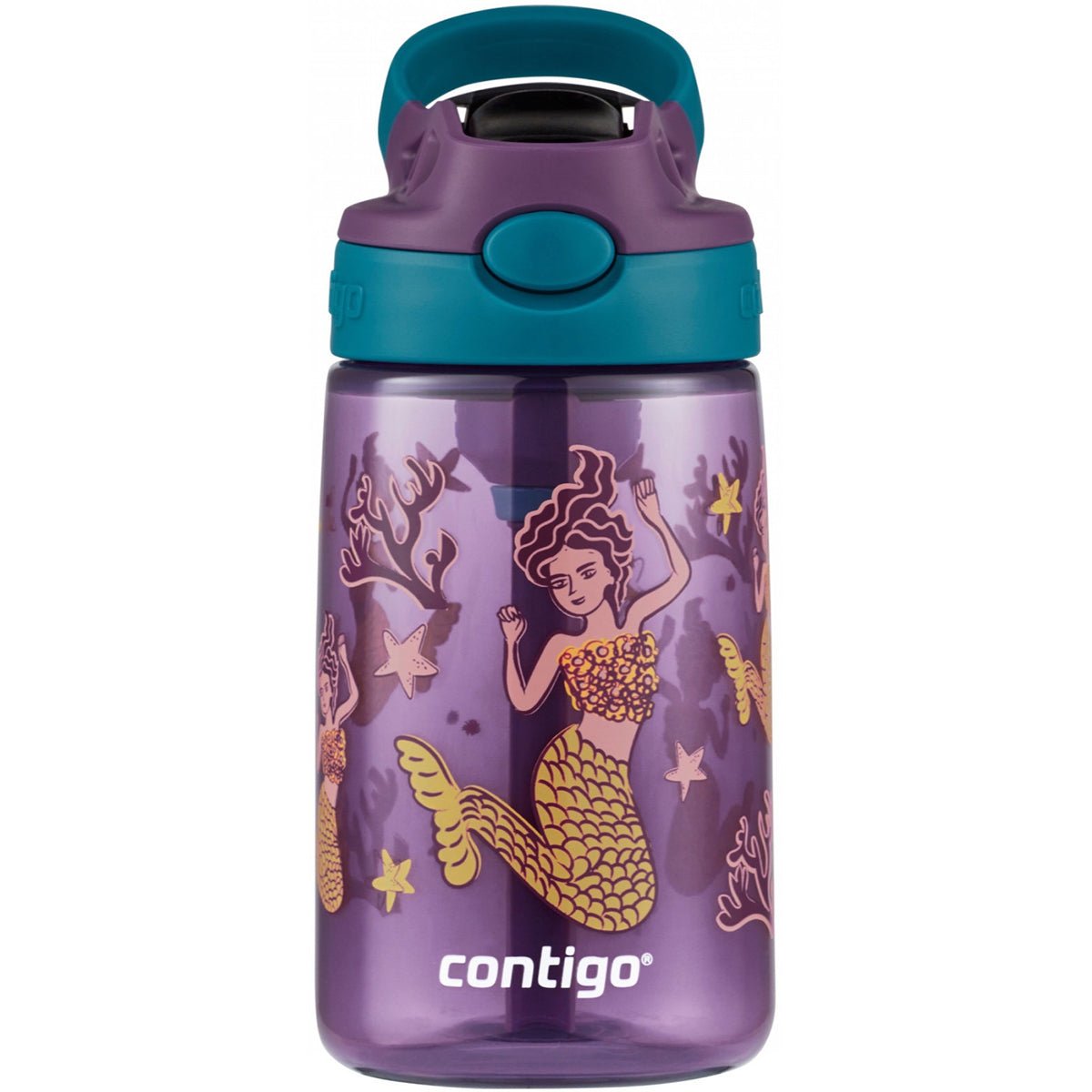 Contigo Kid's 14 oz. AutoSpout Straw Water Bottle with Easy - Clean Lid - Forza Sports